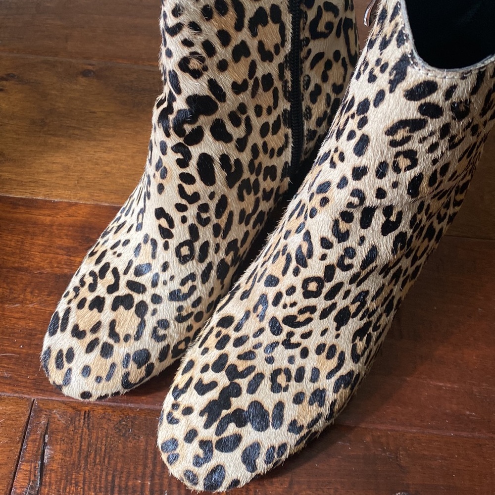 Halogen Leopard Print Booties - image 2
